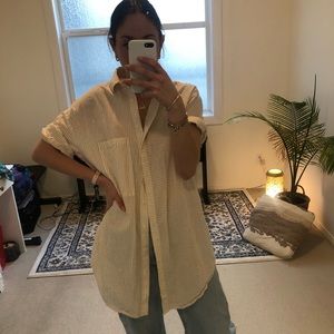 Oak and fort oversized button up shirt/dress